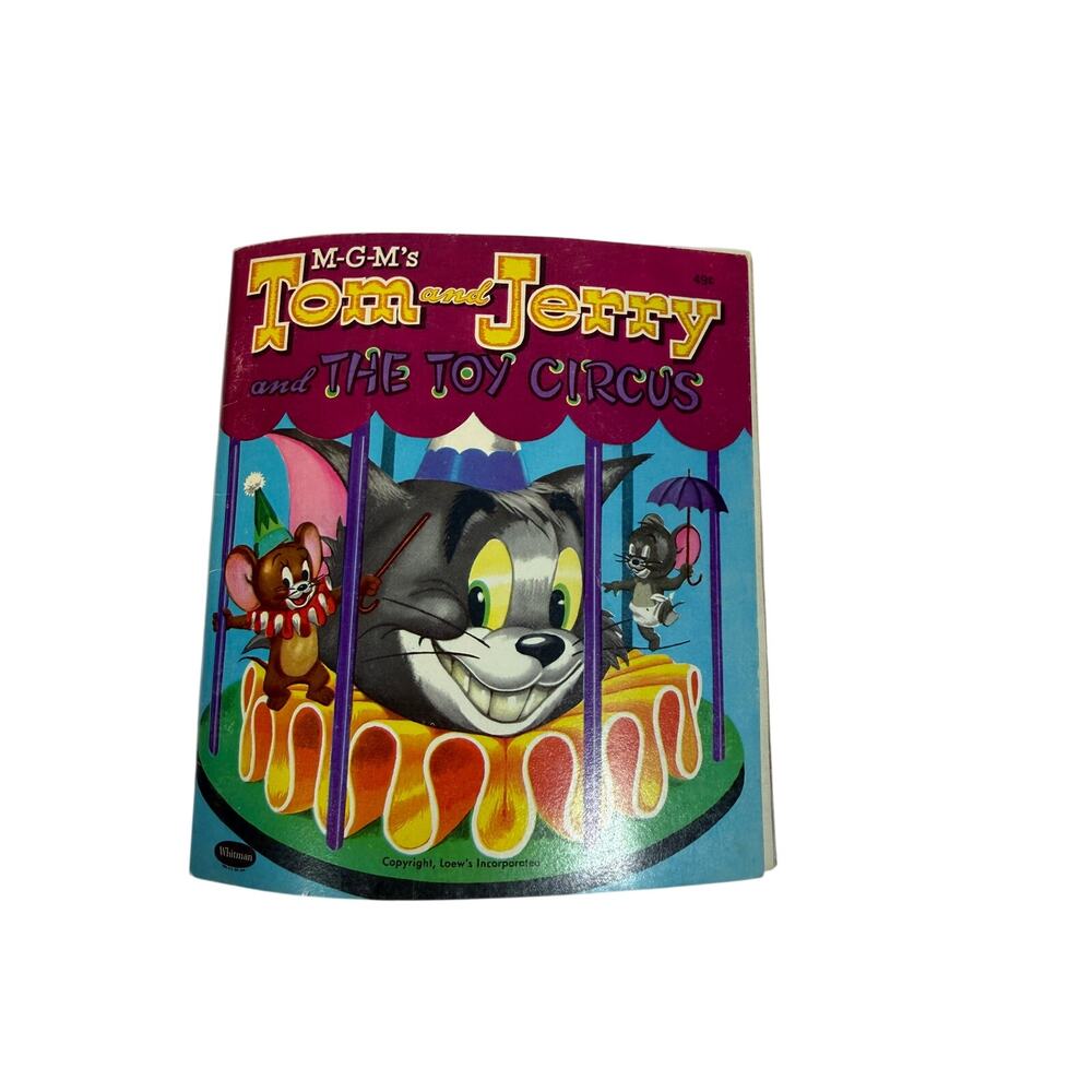 1953 MGM's Tom and Jerry and The Toy Circus Book Whitman Tell-A-Tale